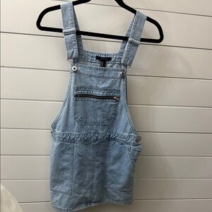 Forever 21 Blue Denim Overall Skirt